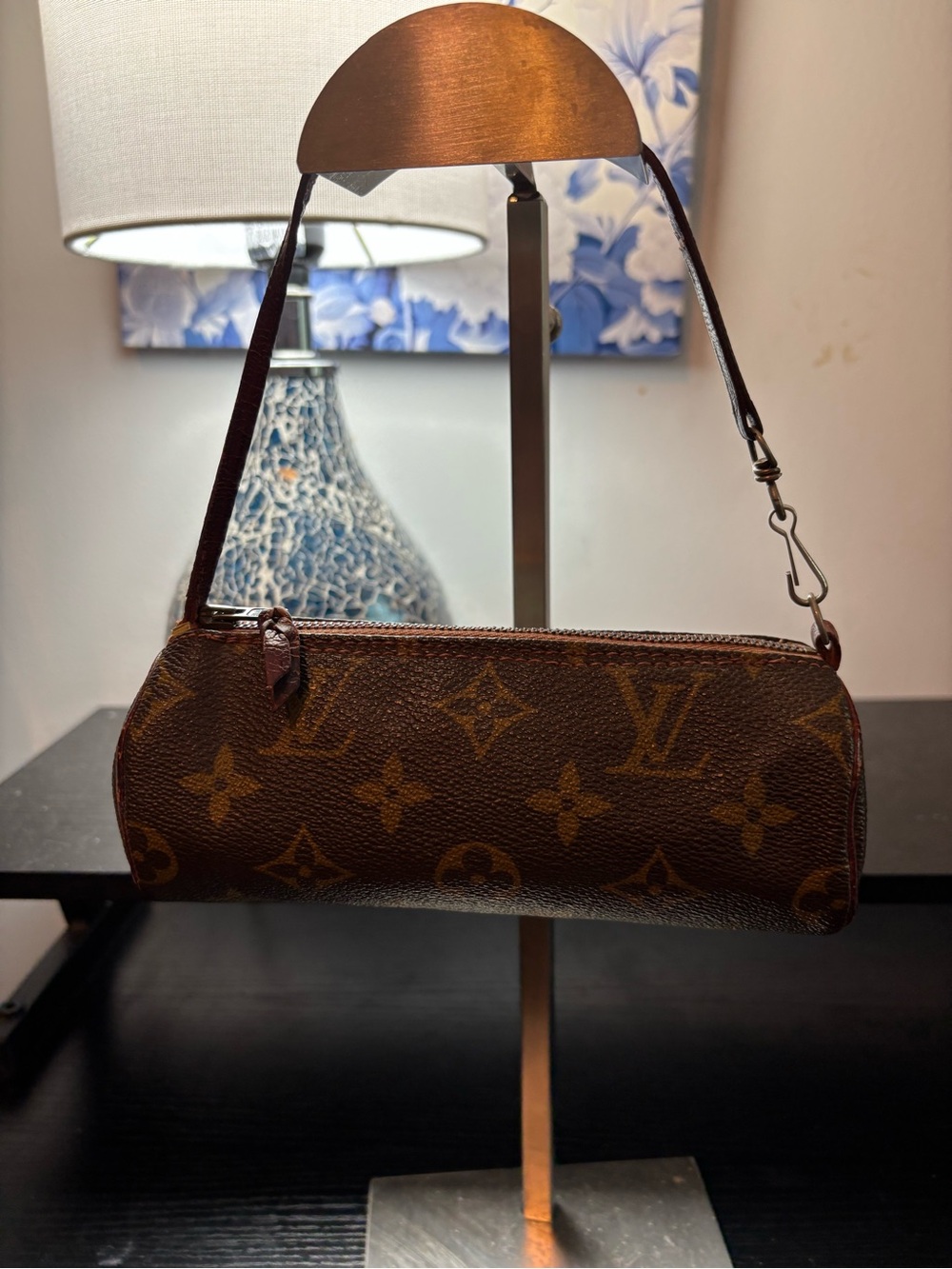 Rare Vintage 1970s Louis Vuitton Monogram Mini Papillon Pouch